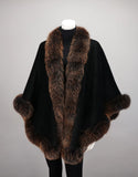 Alpaca Blend Medium Cape - Black Brown