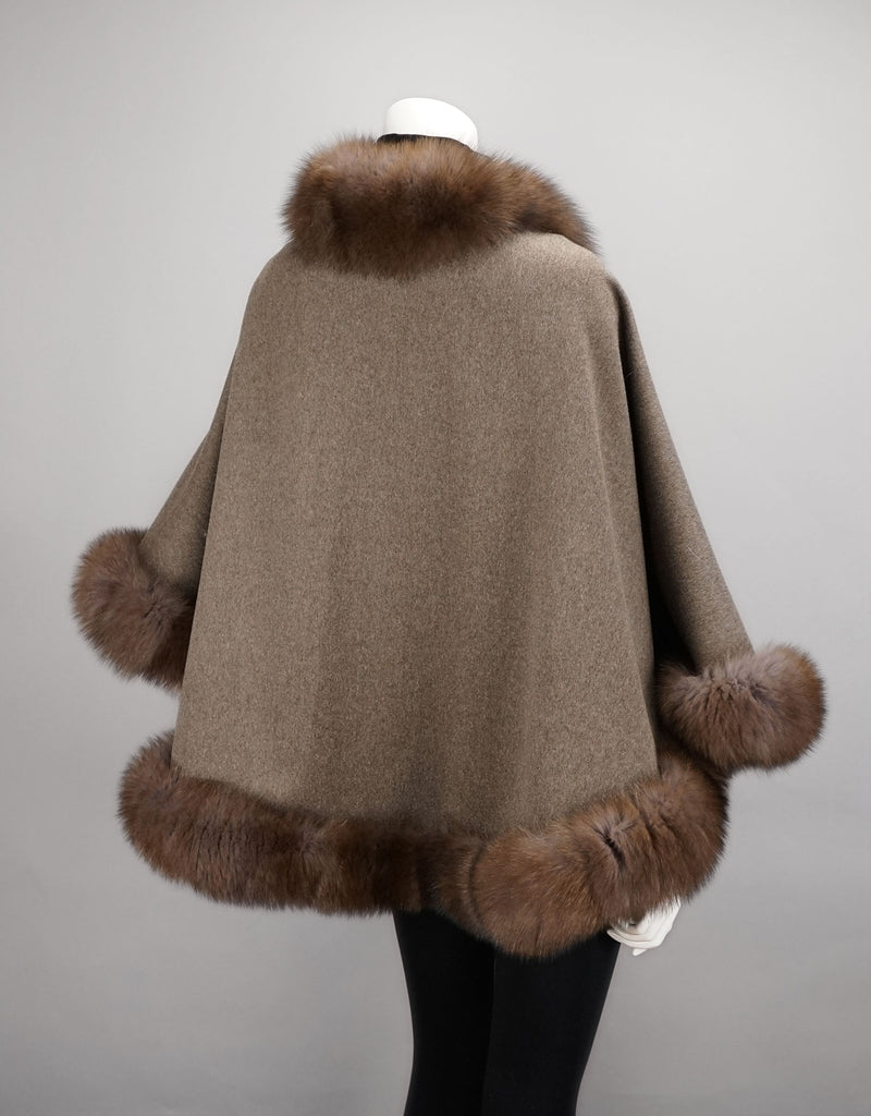 Loro Piana Medium Round Cape- Mocha