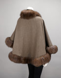 Loro Piana Medium Round Cape- Mocha