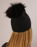 Embellished Snowflake Hat- Black
