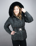 Belted Sporty Jacket-Black