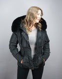 Belted Sporty Jacket-Black