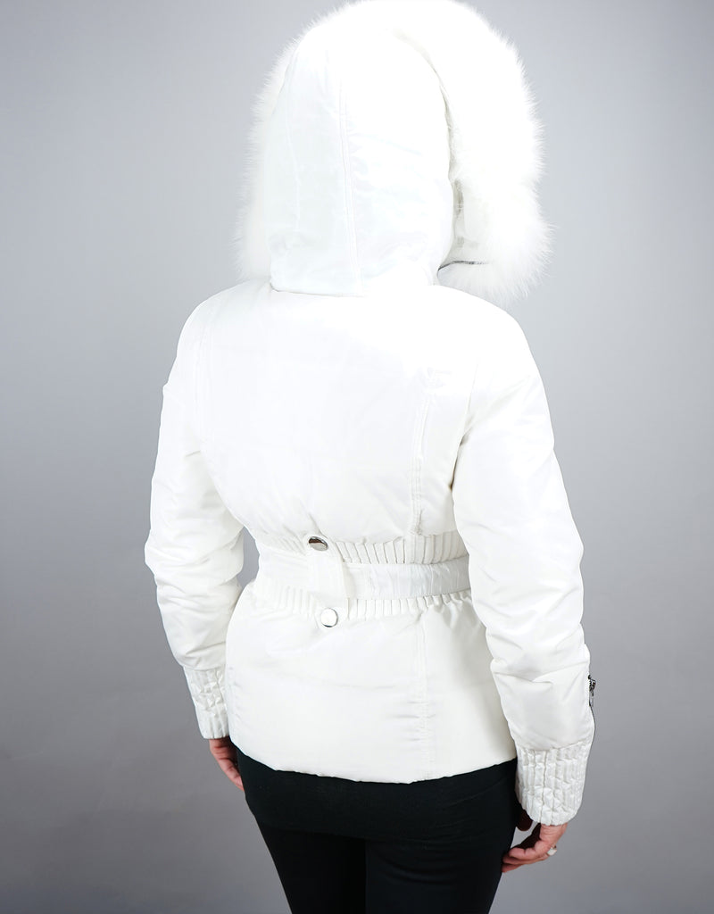Belted Sporty Jacket-White
