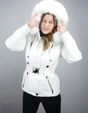 Belted Sporty Jacket-White