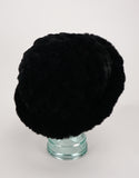 Woven Fur Hat - Black