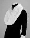 Minktail Stretch Cowl/ Shrug - White