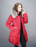 Fitted Down Stroller - Red Silver