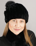 Classic Pom Pom Hat - Black