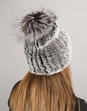 Classic Pom Pom Hat - Black Snow