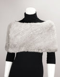 Minktail Stretch Cowl/ Shrug - Sapphire