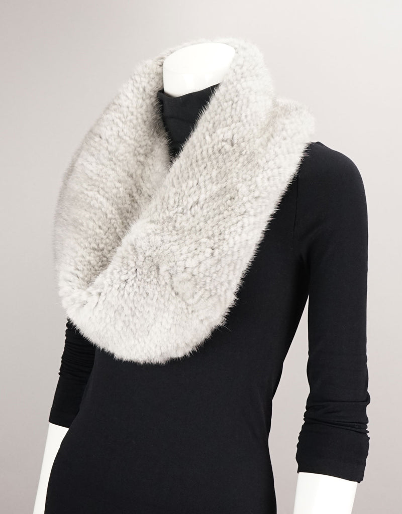 Minktail Stretch Cowl/ Shrug - Sapphire