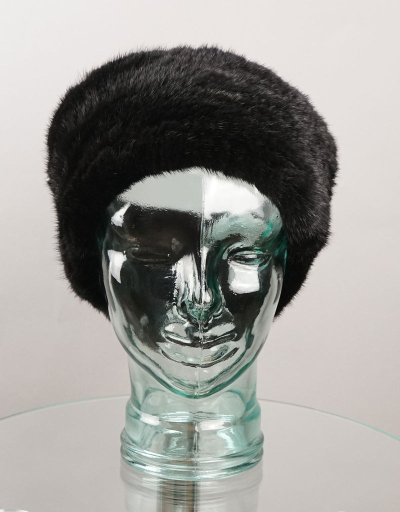 Stretch Mink Headband-Black