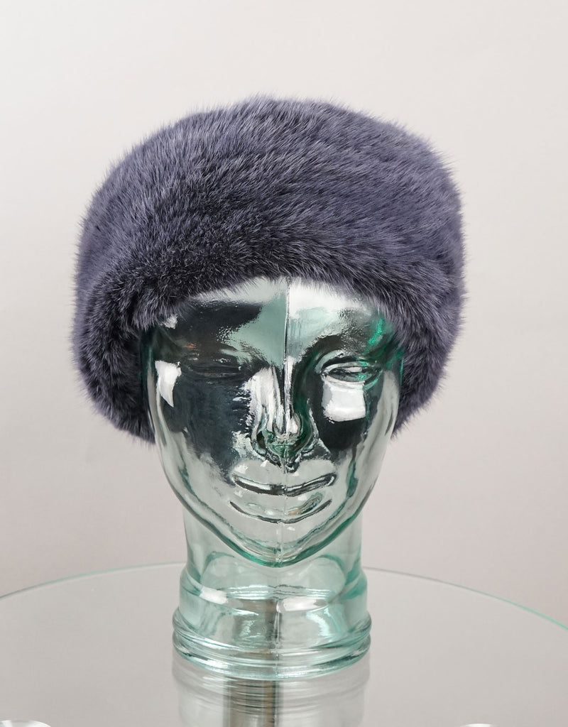 Stretch Mink Headband-Charcoal
