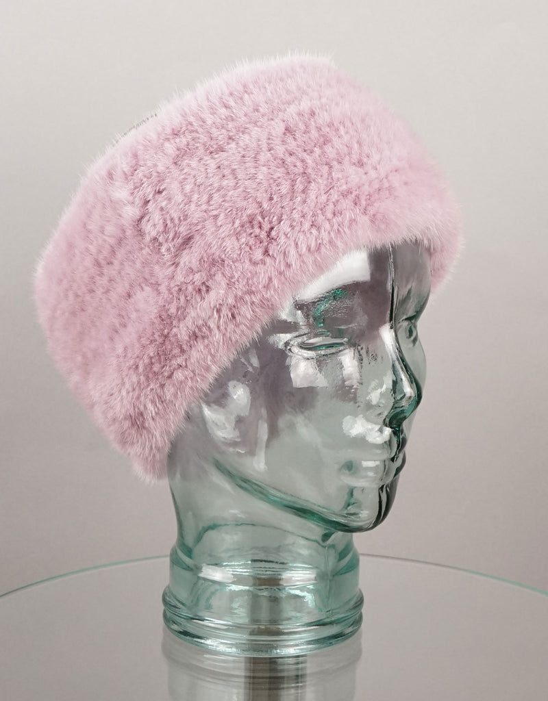Stretch Mink Headband-Mauve