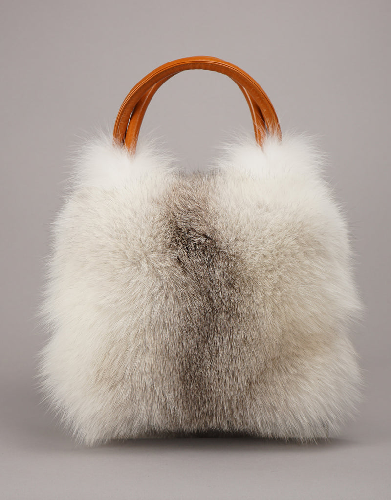 Double Handled Fox Bag - White Cross