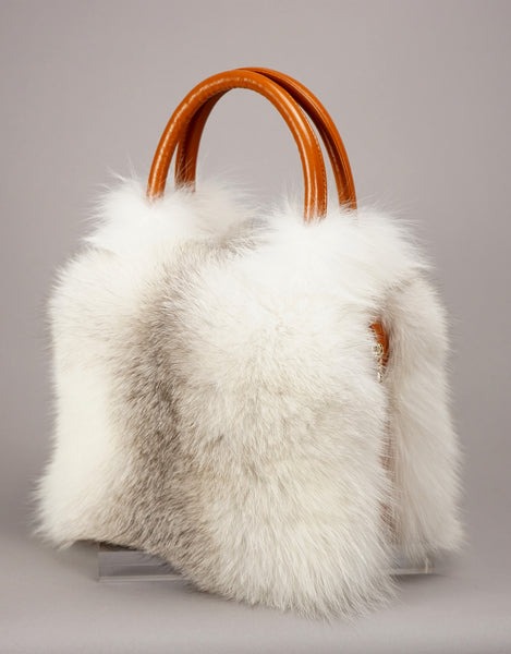 Double Handled Fox Bag - White Cross