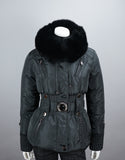 Belted Sporty Jacket-Black