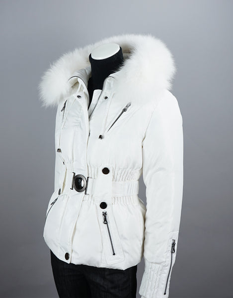 Belted Sporty Jacket-White