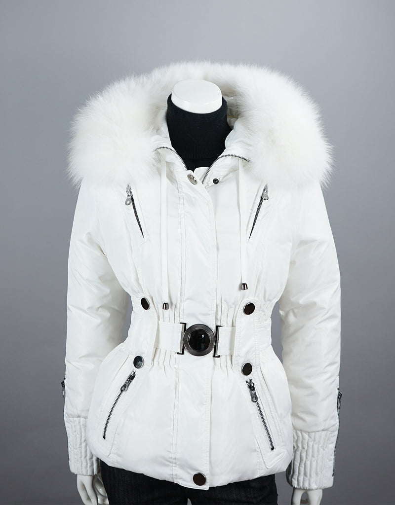 Belted Sporty Jacket-White