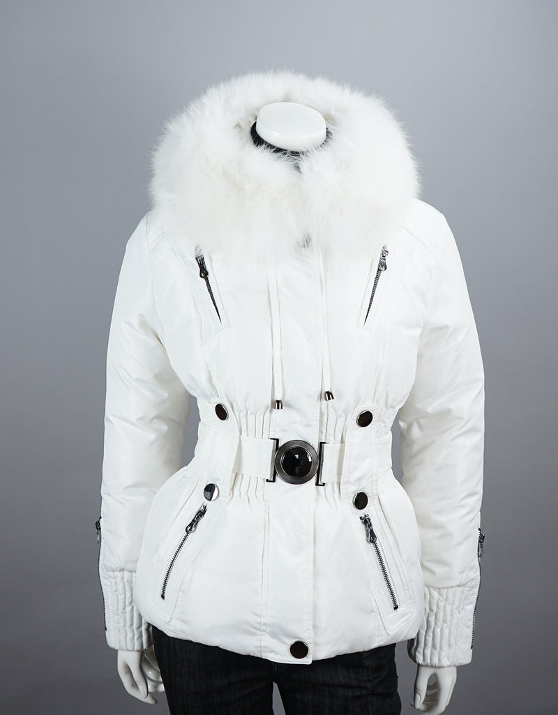 Belted Sporty Jacket-White
