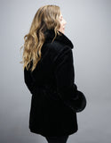 Sheared Mink Belted Jacket