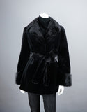 Sheared Mink Belted Jacket
