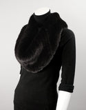 Minktail Stretch Cowl/ Shrug - Black