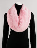 Minktail Stretch Cowl/ Shrug - Pink