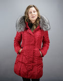Fitted Down Stroller - Red Silver