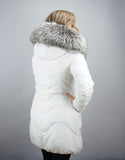 Fitted Down Stroller - White Silver