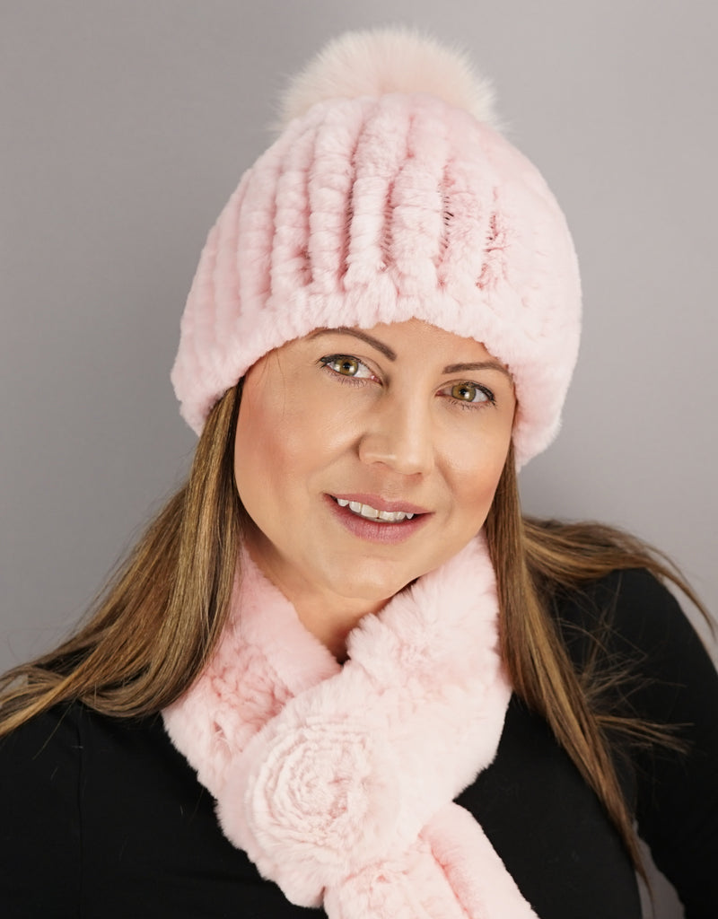 Classic Pom Pom Hat - Pink