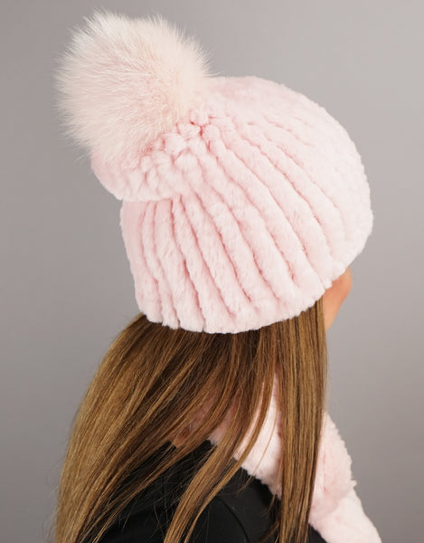 Classic Pom Pom Hat - Pink