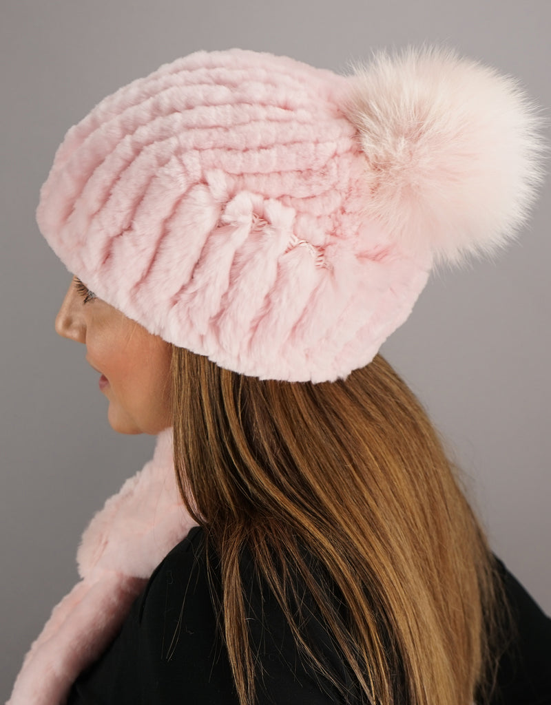 Classic Pom Pom Hat - Pink