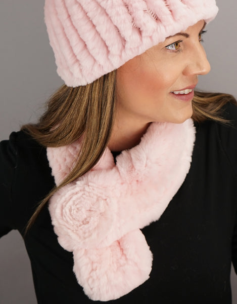 Rosette Scarf - Pink