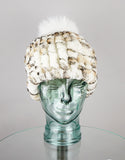Classic Pom Pom Hat - Cream Animal