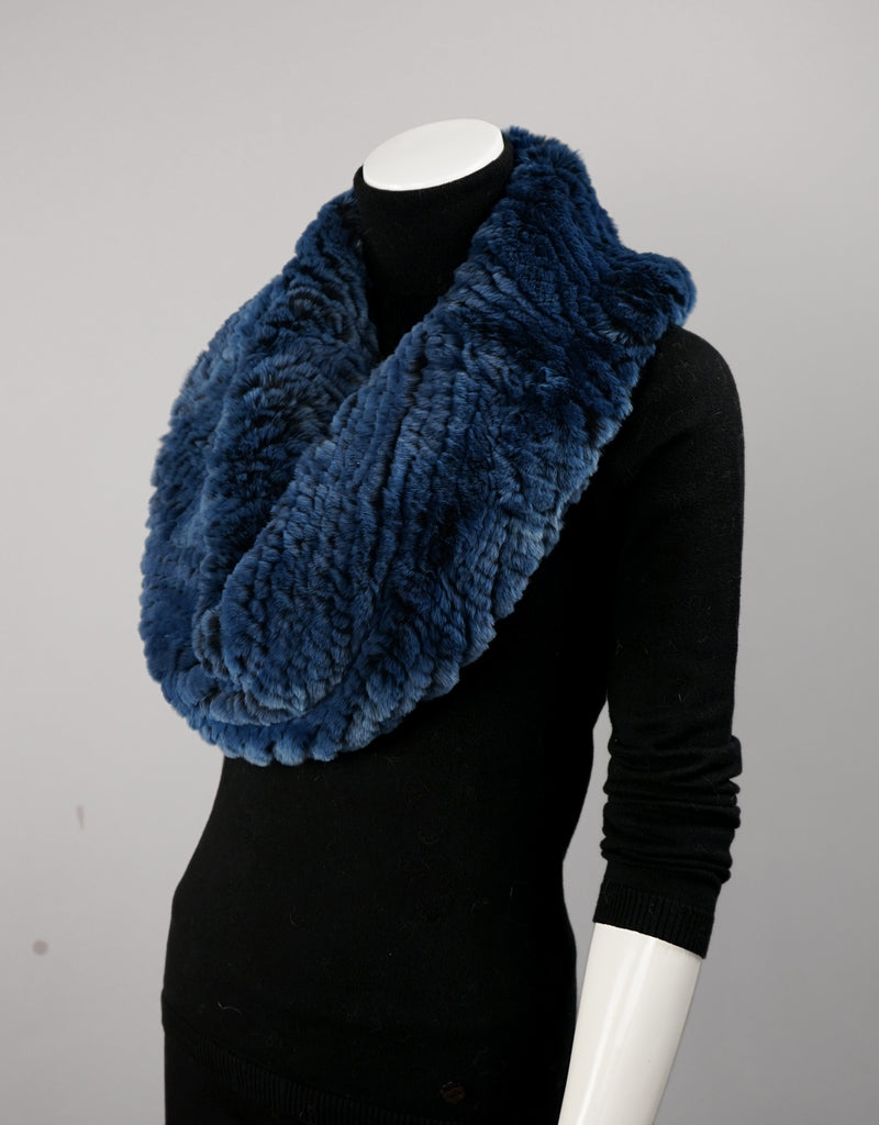 Stretch Cowl- True Blue