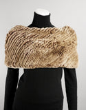 Stretch Cowl- Brown Camel Taupe