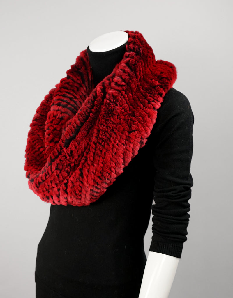 Stretch Cowl - Red Black