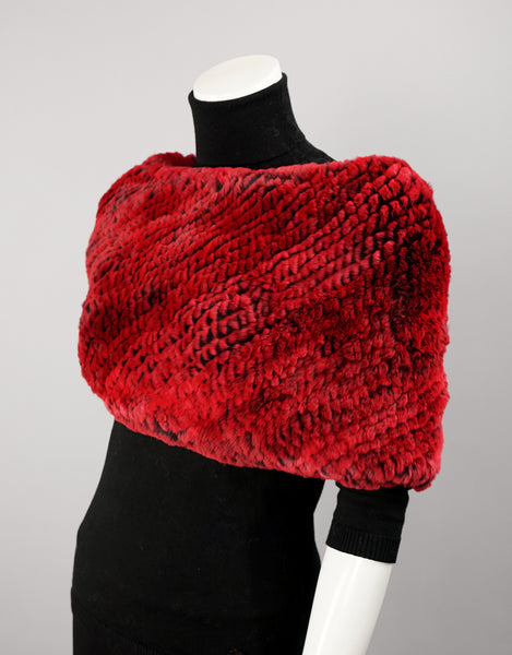 Stretch Cowl - Red Black