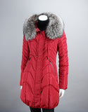 Fitted Down Stroller - Red Silver