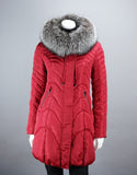 Fitted Down Stroller - Red Silver