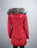 Fitted Down Stroller - Red Silver