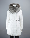Fitted Down Stroller - White Silver