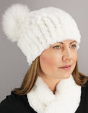 Classic Pom Pom Hat - White