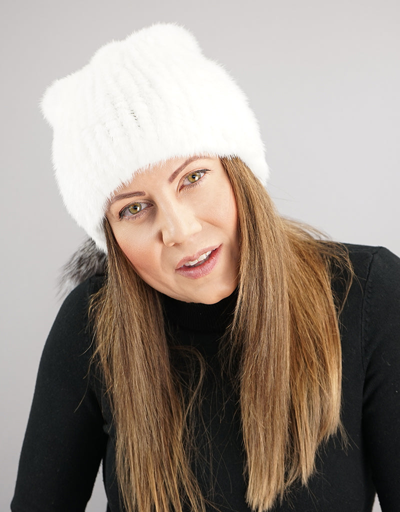 Draw Slouch Hat - White Mink