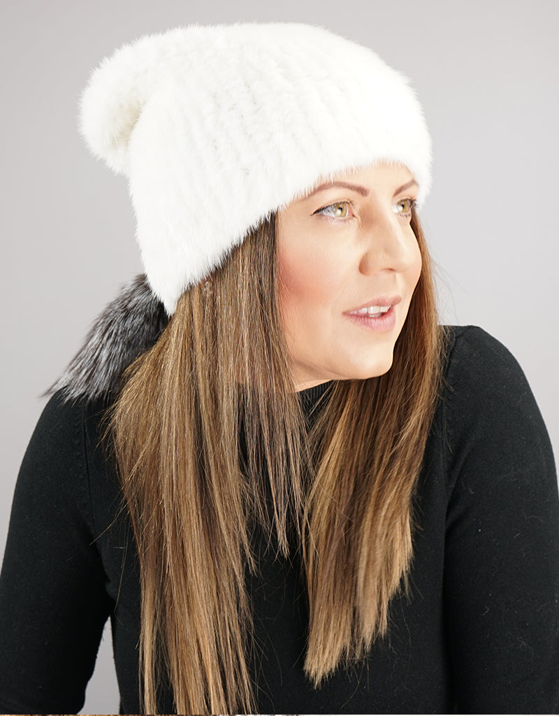 Draw Slouch Hat - White Mink