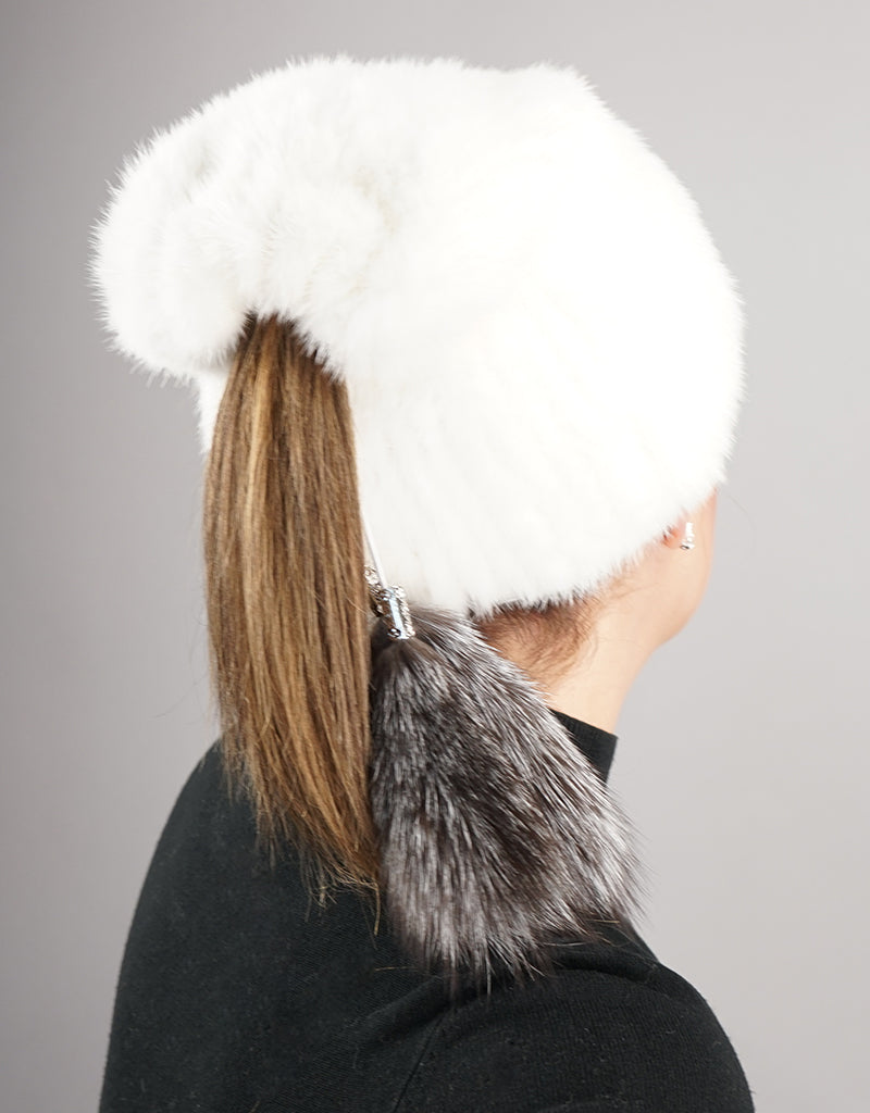 Draw Slouch Hat - White Mink