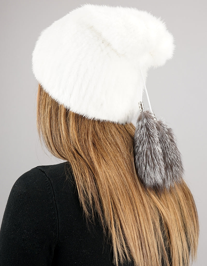 Draw Slouch Hat - White Mink