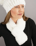 Rosette Scarf - White