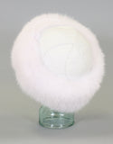 Fur Trim Hat- White White